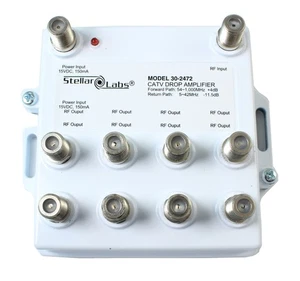 Koaxial-Splitter: 8-Wege 54-1000 MHz verstärkt angetrieben - Bild 1 von 2