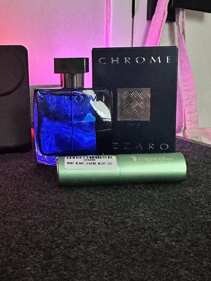 Perfume cromado Azzaro 1,7 fl oz perfume para hombre - rociado 4 veces + Montblanc Legend Foto 1 de 3