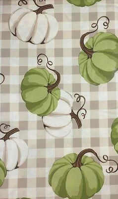 Autumn Pumpkins Flannel Back Vinyl Tablecloth Assorted Sizes Multi Color - Image 1 of 3