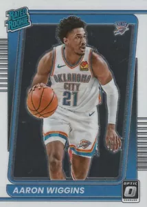 Tarjeta de novato Aaron Wiggins 2021-22 Donruss Optic - Imagen 1 de 2
