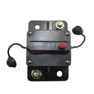 100A Car Audio Inline Circuit Breaker Fuse Holder 12-48V Protection CB09-100A - Picture 1 of 3
