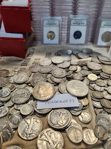 SILVER U.S. COINS. MORGAN, FRANKLIN, LIBERTY, BARBER, ETC. SILVER BAR, GOLD! - Picture 1 of 12