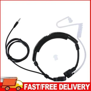 3.5mm Tactical Throat Microphone Covert Acoustic Tube Earpiece for iPhone - Zdjęcie 1 z 9