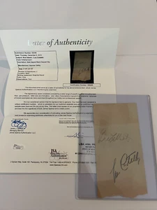 ABBOTT & COSTELLO (LOU COSTELLO) (BUD ABBOTT) - DEPOSITO BANCARIO FIRMATO AUTO JSA LOA - Foto 1 di 3