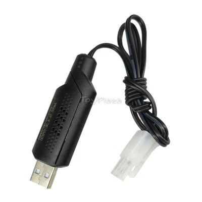 6.4V 500mA USB Charger Cable KET-2P Nor male plug for RC Truck Buggy Racing Boat - Image 1 of 4