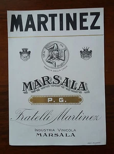 Vwcchia etichetta liquore Martinez Marsala P.G. - Picture 1 of 1
