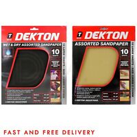 Dekton Sandpaper Assorted Wet/ Dry For Automotive Sanding Wood Furniture Finish