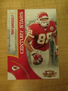 2008 Donruss Threads Century Stars Tony Gonzalez #CS-14 Golden Bears / Chiefs - Picture 1 of 2