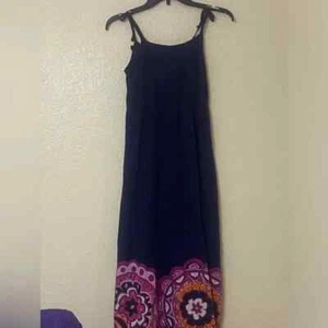 Gymboree Toddler Navy Blue Dress with Blue and Orange Size - Picture 1 of 5