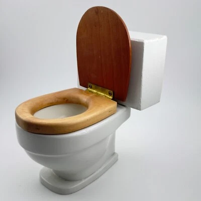 Деревянный туалет 5,5 дюйма для хранения в ванной забавный подарок деревянная кукла - Изображение 1 из 4