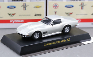 Kyosho 1/64 USA Sport Car Collection 2 Chevrolet Corvette Stingray C3 69 Silver