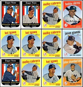 2008 Topps Heritage New York Yankees (41) Card Lot - FINAL HOURS – GRAB IT BE... - Picture 1 of 8