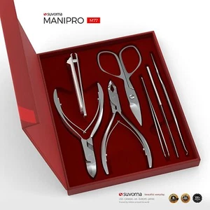 Suvorna Ador Pro Manicure/Pedicure Tool Kits, Stainless Steel 7 Pieces - Picture 1 of 5