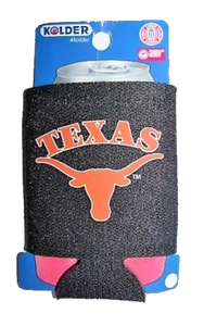 NCAA Texas Longhorns Women's Glitter Insulated 12oz Can Koozie Holder - Picture 1 of 3