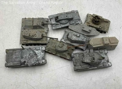 Lote De Juguete Modelo Tanque Ejército Segunda Guerra Mundial Miniatura Diecast Gris Foto 1 de 4