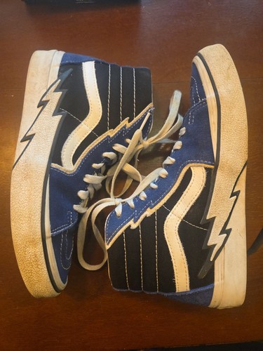 Sneakers Vans Sk8 Hi Bolt scamosciate tela vero blu taglia 6 uomo US 7 5 donna US