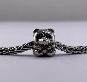 Pandora Panda Sterling Silver Charm With Black Enamel 790490EN16 - Retired New - Picture 1 of 6