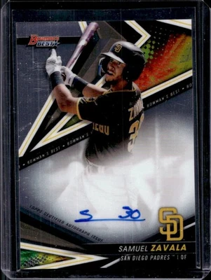 2022 Bowman's Best Samuel Zavala Auto #B22-SZ Padres - Image 1 of 2
