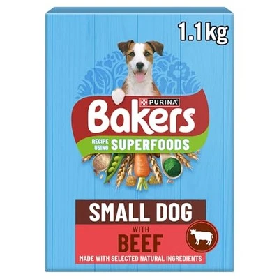 BAKERS Small Dog Beef Hundetrockenfutter 1,1 kg (5er Pack) - Bild 1 von 4
