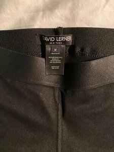 David Lerner Classic Coated Leggings – Black – Size M – with Tags - Picture 1 of 5