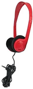 AVID AE-711R HEADPHONE WITH ADJUSTABLE HEADBAND & 3.5MM PLUG RED - Picture 1 of 1