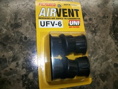 Air Box Filter Vents 1" UNI UFV-6 Yamaha Kawasaki Husqvarna Suzuki Honda KTM KX - Image 1 of 4