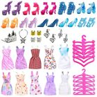For Barbie Doll Clothing Bulk Evening Casual Dress Jewellery Outfits & Shoe