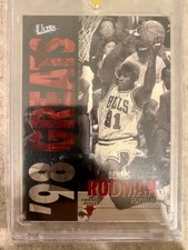 1997 Fleer Ultra Platinum Medallion 001/100 - Dennis Rodman Chicago BULLS🔥 RARE