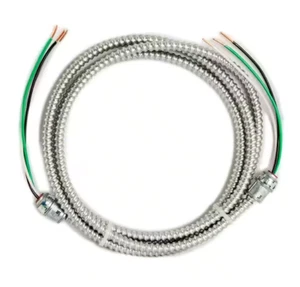 6 ft., 12/2 Solid CU MC (Metal Clad) Armorlite Modular Assembly Quick Cable Whi - Picture 1 of 3