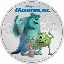 2021 Disney Monsters Inc.  - 1 Oz. SILVER PROOF COIN  Present / Gift 