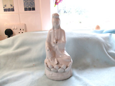 Large Chinese Blanc De Chine Figure Of Guanyin God  11.5 inches