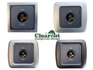 Campervan CBE 12v Socket C-line 12v Cigarette Lighter Type Socket and Frame - Picture 1 of 11