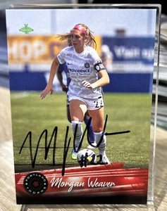 Signed Morgan Weaver 2021 Parkside NWSL #133 Portland Thorns Soccer Trading Card