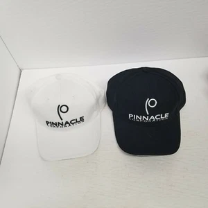Vtg Pinnacle Corporation Software Company Adjustable Strapback Hat Lot of 2, New - Picture 1 of 3