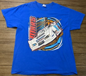 Jimmy Mars Sprint Car Racing Graphic Blue Short Sleeve T-Shirt Tee Men’s Size XL - Picture 1 of 4