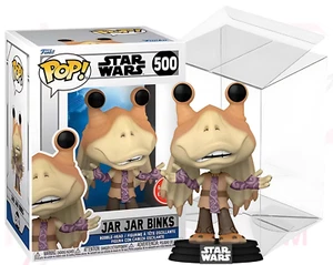 Star Wars Funko POP 500 Jar Jar Binks Clone Wars GAMESTOP EXCLUSIVE PROTECTOR - Picture 1 of 13