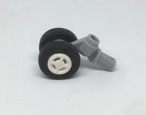 LEGO : Roue Pneu Avion ( Train d'atterrissage avant ) - Réf 61483c02 - Set 7734 - Imagen 1 de 2