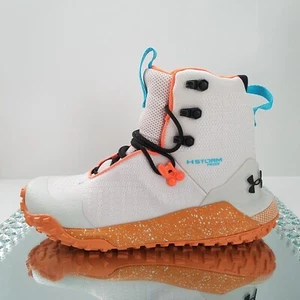 NUEVO Hombre Talla 5 Under Armour HOVR Dawn Impermeable Blanco Naranja 3025573-100 - Imagen 1 de 10