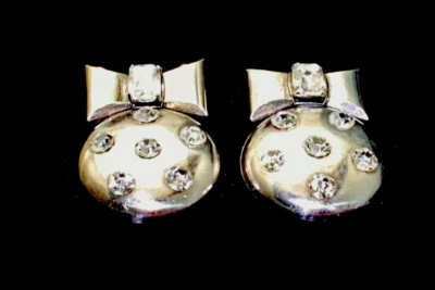 Vintage Rare Designer Statement-Les Nereides Earrings-Signed,Pierced,Runway-60s? - Image 1 of 4