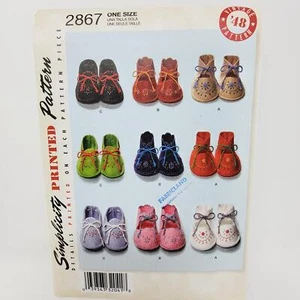 Simplicity 2867 Vintage '48 Baby Booties Shoes Sewing Pattern - Picture 1 of 5