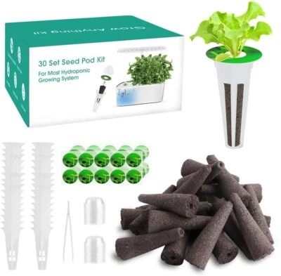 121pcs Seed Pod Kit Hydroponics Garden Accessories Grow Anything Kit Sponge Dome - Image 1 of 4