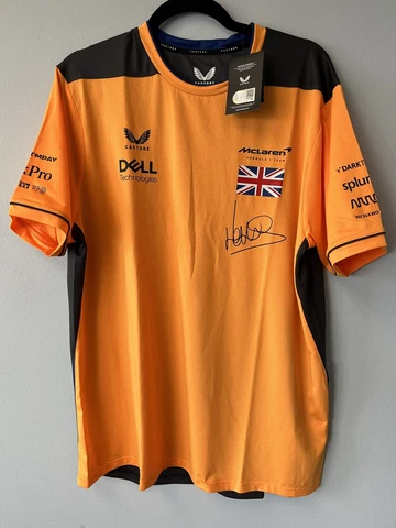Official McLaren F1 Formula 1 Lando Norris Team Tee Shirt  NeW- Size XL Cover