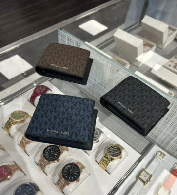 Michael Kors Cooper Men Billfold with Passcase ID Credit Card Holder Wallet MK - Image 1 of 4