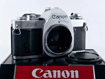 🌸[Casi COMO NUEVA+++] Cuerpo de cámara fotográfica Canon AV-1 SLR 35 mm solo sello nuevo de JAPÓN Foto 1 de 4