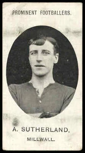 Taddy - 'Prominent Footballers (Imperial 1908-9)' - A. Sutherland (Millwall) ... - Picture 1 of 2