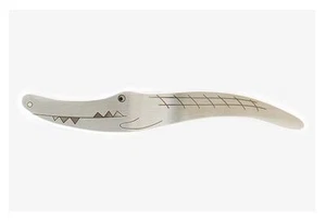 Lindo cuchillo de pan de mantequilla de mermelada de cocodrilo acero inoxidable herramientas de cocina - Imagen 1 de 5