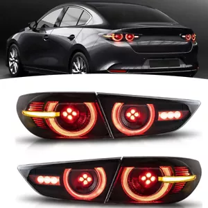 VLAND Pair LED Tail Lights For Mazda 3 Axela Sedan 2019-2023 Plug and Play - Picture 1 of 11