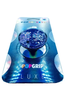 Authentic Popsockets Luxe Tidepool Galaxy Purple Swappable Phone Grip Pop Socket - Picture 1 of 3