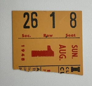 1948 8/1 Ticket Ted Williams HR 224/17 YR/ LL 369 BA Boston Red Sox⚾️ - Picture 1 of 4