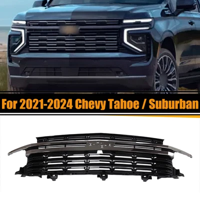 HC Style Front Grille Assembly For 2021 2022 2023 2024 Chevrolet Tahoe Suburban Foto 1 de 4